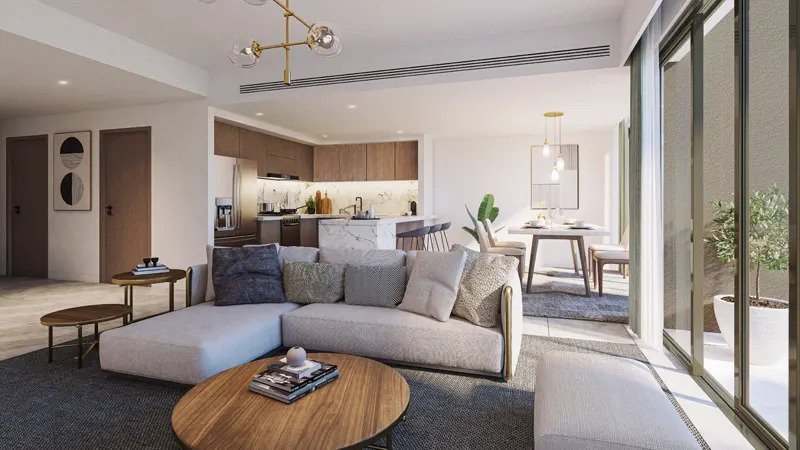La Violeta 2 at Villanova, Dubailand Living Room Space