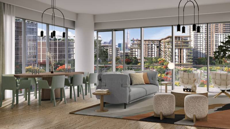 Meraas Central Park at City Walk Living Room View