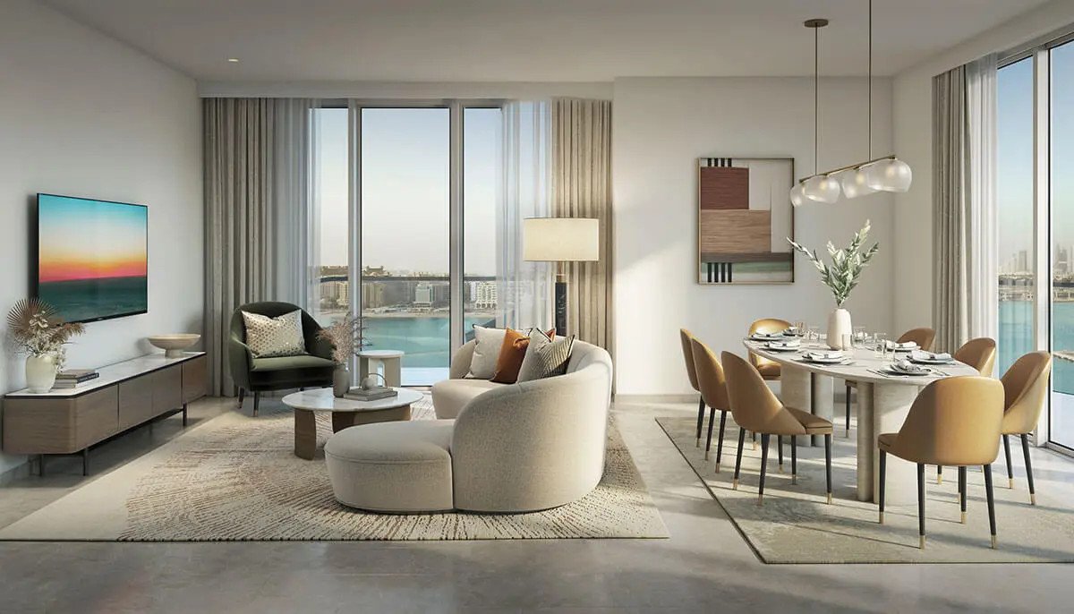 Emaar Beachfront Beachgate by Address - Interior View