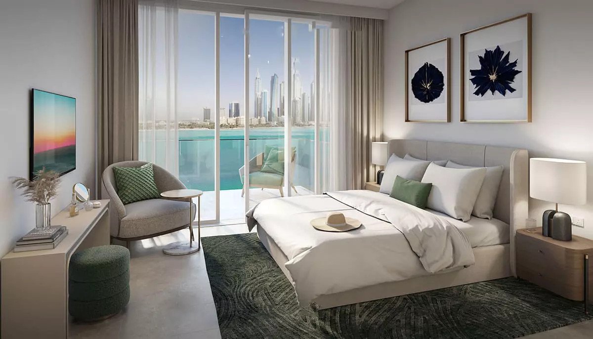 Emaar Beachfront Beachgate by Address - Bedroom View
