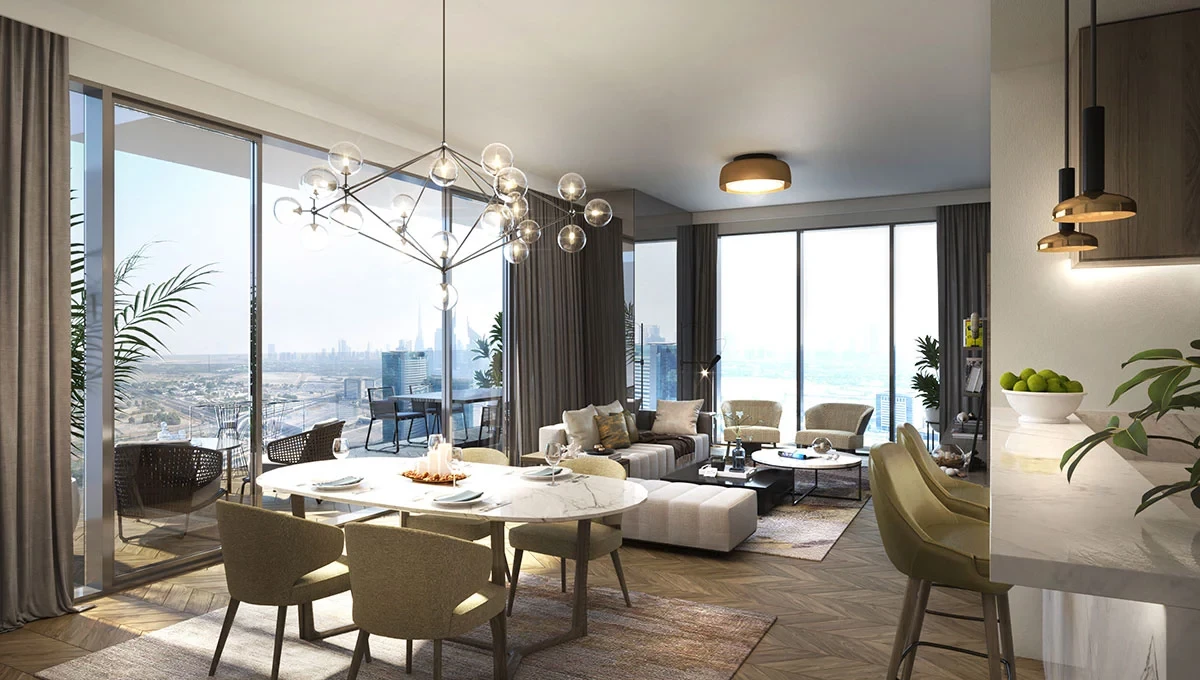1 Residences Wasl1 - Drawing Room View